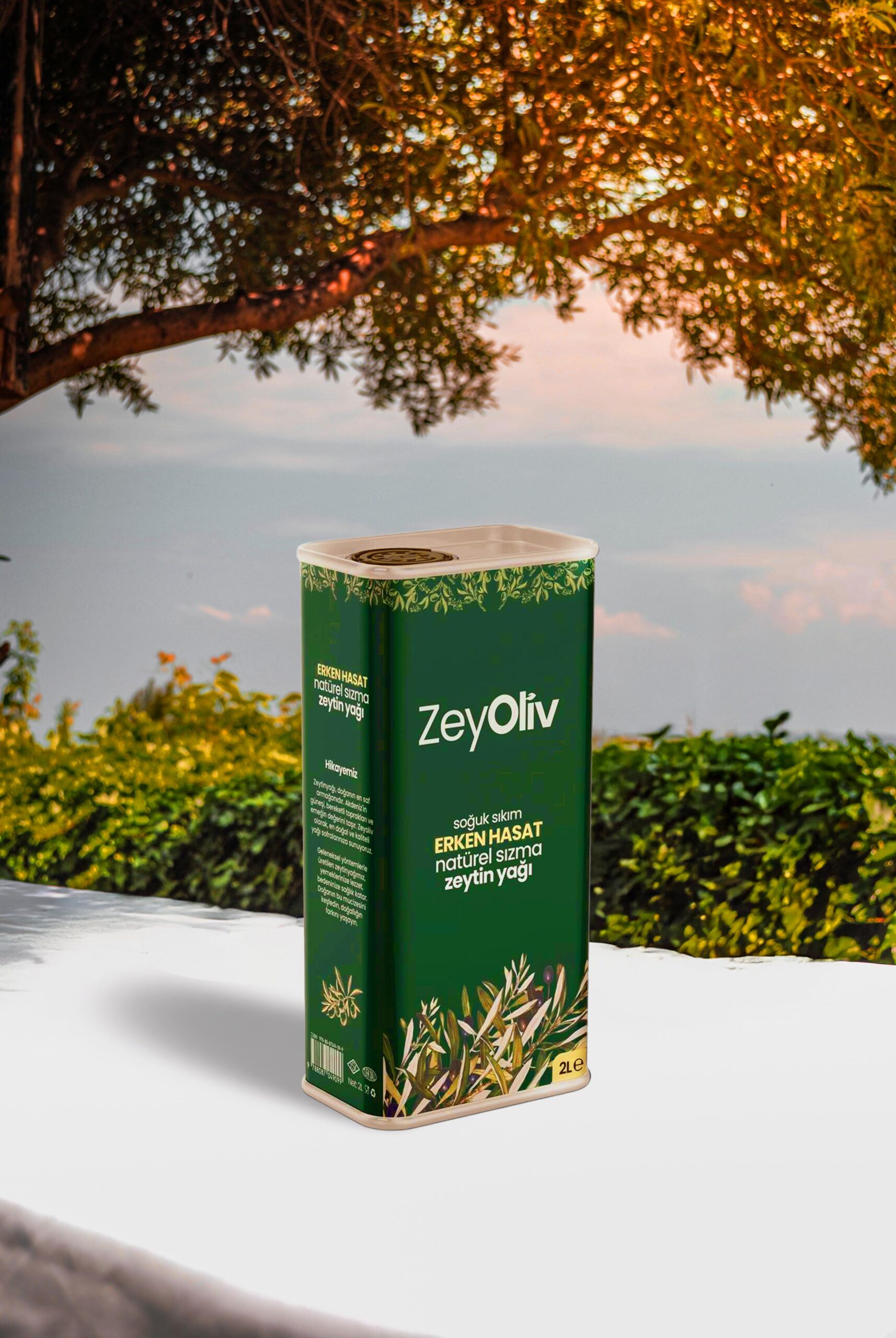 Erken Hasat Soğuk Sıkım Natürel Sızma Zeytinyağı 2 LT